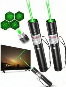 High-Power Laser Pointer Pen, Laser Handheld Flashlight With Red/Green Laser Beam, Pet Training & Cat Interactive Toy, Aluminum Alloy Body, USB Rechargeable, Assorted Starry Sky Patterns, Suitable For Various Scenes Like Screen Pointing, Engineering Guidance, Cat Interaction, Outdoor Camping, Astronomy Stargazing - Multicolor - View 22
