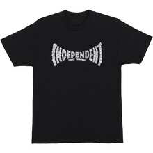 INDEPENDENT Truck Company 's Short Sve T-Shirt Skull Span Skate T-Shirt - màu đen - Xem 1