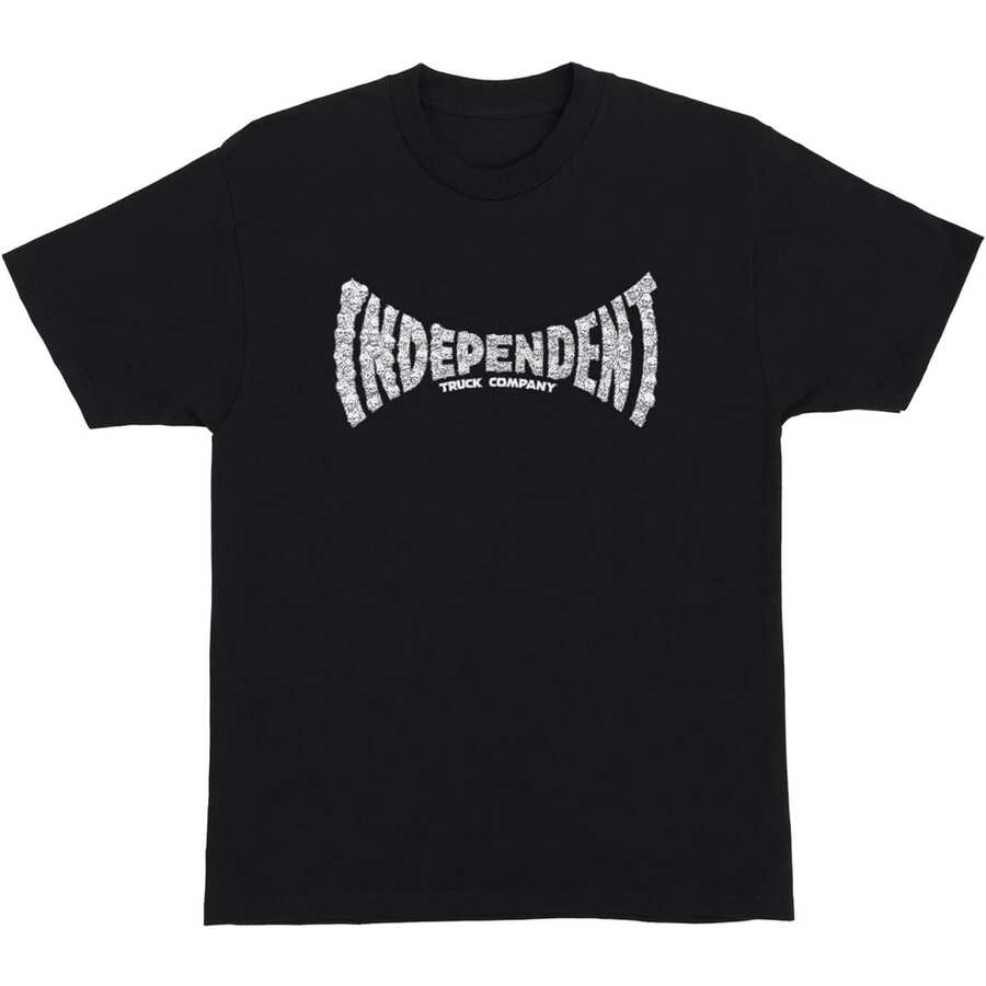 INDEPENDENT Truck Company 's Short Sve T-Shirt Skull Span Skate T-Shirt - màu đen - Xem 1