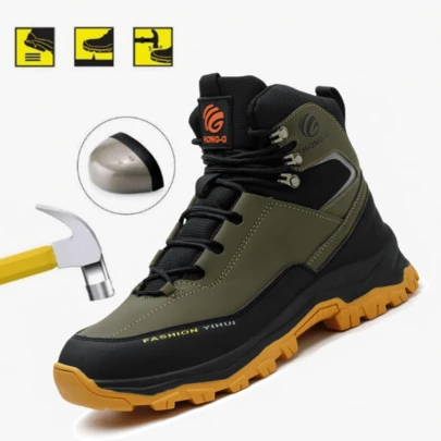 Zapatos De Seguridad Para Hombres Con Punta De Acero, Anti-aplastamiento Y Anti-punzante, Cordones, Botas De Trabajo De Moda,Tenis de trabajo,Tenis Sport Industriale,Zapatos De Trabajo Para Hombres Y Mujer,Industrial Zapatos