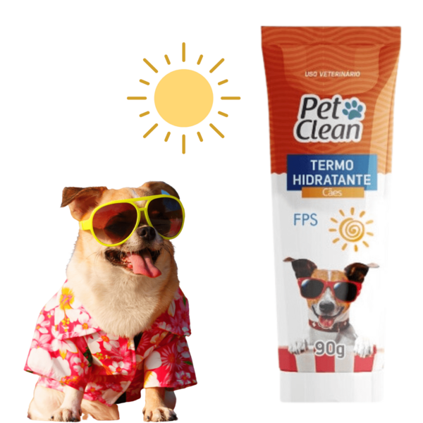 Protetor Solar Termo Hidratante FPS Cães Gatos Coelhos PetClean