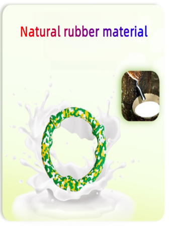1PC 7.09inch Camo Dog Chew Ring, Natural Rubber Teeth Cleaner For Dogs, No Rope Chewing Toy, Small Medium Breed Pet Toy,Dog Chew Toys