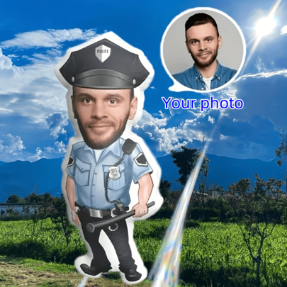 Poduszka oficerska z personalizowaną twarzą, wyjątkowy prezent dla niego, odpowiednia do dekoracji sofy w salonie, do użytku przez cały rok