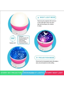 حول غرفة نومك إلى سماء نجمية سحرية باستخدام هذا المصباح الدوار المُسقط للنجوم! - متعدد الألوان - مشاهدة 4