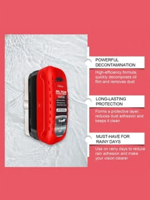 Car Glass Oil Film Cleaning Brush - Suitable For Windshield And Side Windows, Strong Cleaning, Removes Oil Film, Anti-Rain And Anti-Fog Oil Film Cleaning Brush. - Multicolor - View 3