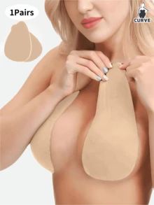 Sutiã adesivo invisível para elevação dos seios 4/2/1 par | Bojo B-E com suporte reforçado | Design sem alças com corte sob medida | 3 cores para um estilo impecável