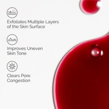 Peeling Solution AHA 30% + BHA 2% Sérum facial exfoliante Combate las imperfecciones Reduce la congestión de los poros y las líneas finas 30 ml - Rojo - Ver 3