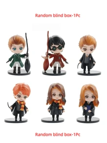 Harry Potter 8-Piece Action Figure Set - Collectible Miniature Figurines Of Hogwarts Students And Headmaster - Includes Harry, Hermione, Ron, Draco, Snape, Luna, Myrtle - Gifts For Fans And Collectors Of The Wizarding World - Multicolor - View 20