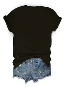 Soft & Airy Women's Luxury Tee, Light Fabric With Exceptional ComfortPlus Size Women's T-Shirt - Zebra & Leopard Animal Print Heart Design, Casual Round Neck Short Sleeve Top, Machine Washable All-Season Comfort Fit, Ladies T Shirts, Sweatshirt, Soft Fabric - 黑色 - 查看 2