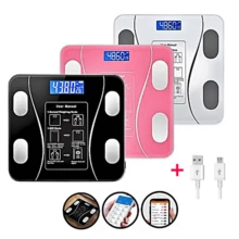 USB Bluetooth Bioimpedance Scale Body Measurement Via App Up To 140kg Weight Small Domestic Scale - LYDZC-usb-random Color - View 1