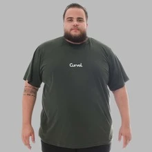 Men's Plus Size Astronaut Moon T-Shirt - xanh quân đội - Xem 2