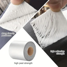 1 pieza Cinta reparadora impermeable, 5M de largo, multimedida, adecuada para tela, toldo, techo de caravana, fondo de coche, lona, tienda de campaña, cubierta de barco y bote, parche para exteriores, de gran resistencia, multiusos