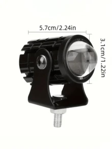 12V 24V Motorcycle LED Spotlight Driving Headlight White/Yellow Mini LED Fog Lamp Off-Road LED Strip For Cars - Black - View 3