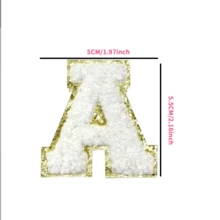 Self-Adhesive Patches In The Shape Of 26 Letters; DIY Patterns; Suitable For Water Cups, Jeans, Jackets, Backpacks(The Heart Shape Is The Ironing Style)