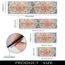 1pc Printed Silica Gel Kitchen Mat, Rug, Doormat, Easy To Clean, Rectangular Printed Carpet, Suitable For Living Room, Bedroom, Hallway, Bathroom, Laundry Room - Polyester Carpet, Suitable For Indoor And Outdoor Home Decor