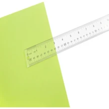 Westcott Acrylic Clear Ruler, Easy-To-Read Markings, Scratch-Resistant Design, Raised Beveled Edges, For Crafting, Office, Classroom, Back To School, School Supplies, 12-Inch