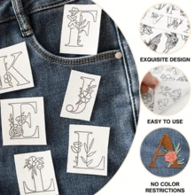 A4 尺寸空白水溶性刺绣稳定纸 - DIY 刺绣纸，可打印中等重量纸 - 适用于手工和机器刺绣，兼容印刷和绘图图案，刺绣工具，刺绣配件，可定制尺寸，适用于家居用品，DIY 手工艺品项目，成人工艺品，缝纫配件，十字绣，缝纫面料，缝纫图案，工艺用品，生日礼物，个性化礼物，祖父母的礼物