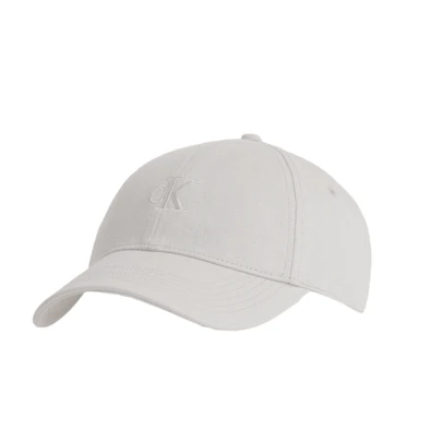Calvin Klein Monogram Embroidery Women Baseball Cap White