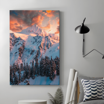 1 pieza Póster de lienzo enmarcado, Pintura de lienzo de arte de pared elemental, Regalo ideal para dormitorio, sala de estar, pasillo, arte de pared, decoración de habitación