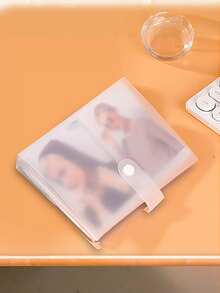 1-częściowy organizer na naklejki do zdobienia paznokci – duża pojemność, matowa, przezroczysta książka z kolorowym kwiatowym wzorem, idealna na naklejki i kalkomanie do paznokci, organizer na kosmetyki | Przezroczysty organizer na ozdoby do rąk