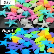 10/20/30/50/100pcs Set Luminous Resin Aquarium Decor, Includes Decorative Pebbles, Starfish, Seashells And Fish Figurines, Suitable For Fish Tanks And Garden Decoration - Multicolor - View 8
