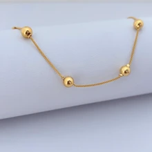 18k Gold Plated Bracelet Small Ball - 金色 - 查看 2