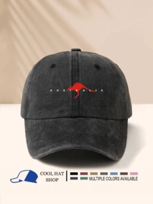 1 件“澳大利亚”水洗棒球帽，时尚男女通用必备单品，时尚简约休闲百搭 - 字母款 - 查看 19