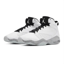 Nike Nike Air Jordan Series Shock-Absorbing & Durable Men's Basketball Shoes, New Lightweight & Comfortable Design With Strong Foot Support, Mid-Top Basketball Shoes, Classic AJ6 White/Grey/Black Colorway, AR4430-101