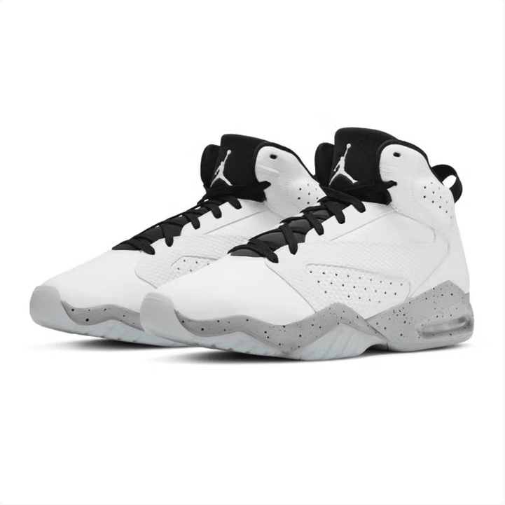 Nike Nike Air Jordan Series Shock-Absorbing & Durable Men's Basketball Shoes, New Lightweight & Comfortable Design With Strong Foot Support, Mid-Top Basketball Shoes, Classic AJ6 White/Grey/Black Colorway, AR4430-101