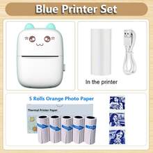 便携式迷你照片打印机 - USB 可充电，无线热敏标签打印机，200dpi 高分辨率打印，快速清晰的图像输出 - 包含 1 卷热敏纸，兼容 IOS 和 Android，是学习和办公效率的理想选择，适用于手机的迷你照片打印机 - 彩色 - 查看 16
