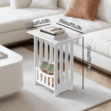 Senmeo Storage Cabinet Modern Bedside Table Sofa Side Table For Living Room Compact Corner Shelf Versatile Storage Stylish Home Furniture For Spaces