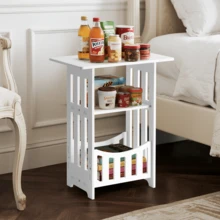 Senmeo Storage Cabinet Modern Bedside Table Sofa Side Table For Living Room Compact Corner Shelf Versatile Storage Stylish Home Furniture For Spaces