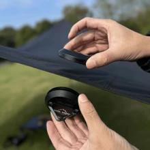 重型磁性露营挂钩 - 磁性吸盘，耐用 ABS 和不锈钢，灯座 - 适用于露营帐篷灯、露营灯，无需钻孔磁性吸盘 - 彩色 - 查看 7