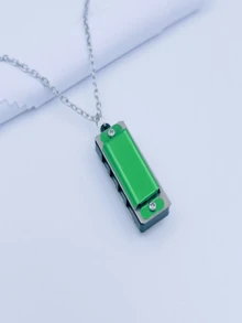 1 件 4 孔 8 音符迷你项链口琴，多色可选，初学者乐器，万圣节、圣诞节、节日派对小礼物 - 彩色 - 查看 19