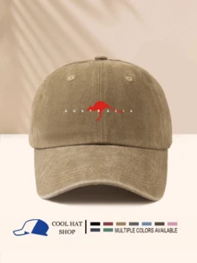 1 件“澳大利亚”水洗棒球帽，时尚男女通用必备单品，时尚简约休闲百搭 - 字母款 - 查看 22