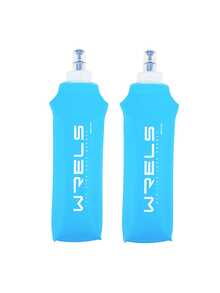 WRELS 1 件柔软可折叠轻质硅胶水袋清新浅蓝色适合运动、健身、骑行、跑步 - 淺藍色 - 查看 19