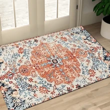 1pc Printed Silica Gel Kitchen Mat, Rug, Doormat, Easy To Clean, Rectangular Printed Carpet, Suitable For Living Room, Bedroom, Hallway, Bathroom, Laundry Room - Polyester Carpet, Suitable For Indoor And Outdoor Home Decor