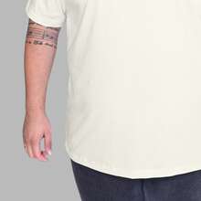 Plus Size Christian T-Shirt "Until He Comes" Premium 100% Cotton Knit Shirt - 黃色 - 查看 5