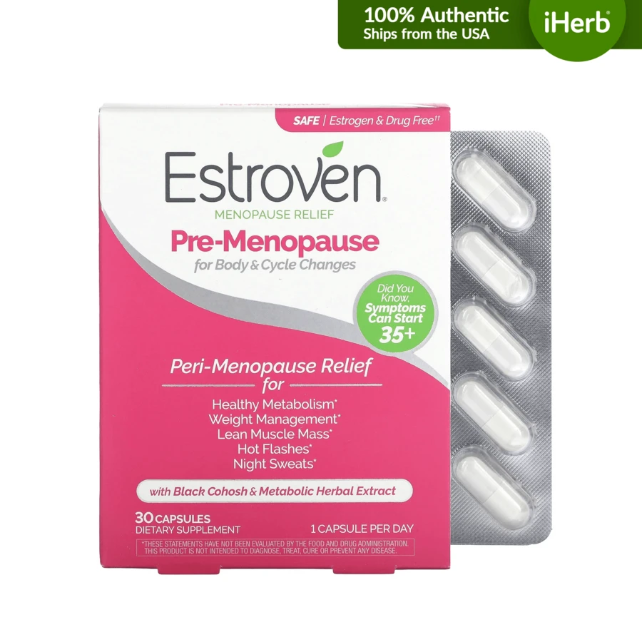 Estroven Menopause Relief, Pre-Menopause, 30 Capsules | SHEIN