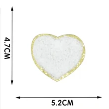 Self-Adhesive Patches In The Shape Of 26 Letters; DIY Patterns; Suitable For Water Cups, Jeans, Jackets, Backpacks(The Heart Shape Is The Ironing Style)