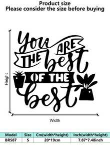 Elegante Metall-Wandkunst - 1 Stück Eisen Handwerksdekor, Metall-Wandkunst Dekoration, perfekt für Raumdekor