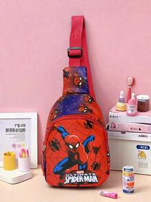 Borsa a tracolla con stampa di Spiderman Marvel, borsa a tracolla per ragazzi e ragazze, leggera, regalo di Natale per famiglia e amici