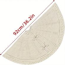 1 Peça Saia Clássica de 48 Polegadas para Árvore de Natal com Fechamento por Cordão - Decoração Natalina Moderna de Poliéster, Sem Necessidade de Eletricidade, Perfeita para Decorações de Árvore Festiva, Decorações de Árvore de Natal, Ideal para Decoração Natalina Doméstica, Decoração de Ambiente Natalino