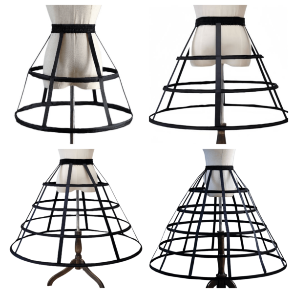 1pc Women's Black Or White Spring/Autumn/Summer Lightweight Petticoat Crinoline Slip Dress Lolita Underskirt, 2-5 Layers Steel Bone Cage Skirt Suitable For Wedding, Party, Performance, Cosplay, Decoration, Halloween Costume