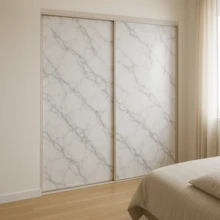 Papel de Parede Adesivo Marmorizado Branco 2m x 60cm Vinil Impermeável para Paredes, Móveis, Cozinha, Banheiro e Guarda-Roupas - Marmorizado - Visão 8