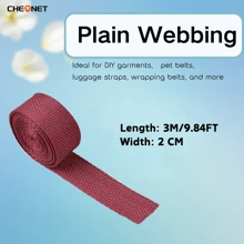 1pc PP Webbing Canvas Polyester Ribbon, Suitable For Backpack Binding, Bag Crafts DIY, Belt Bags, Pet Supplies