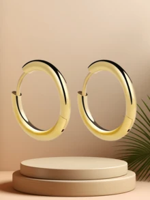 Pendientes de acero inoxidable de moda y pendientes para mujeres, hebillas de oreja personalizadas y en espiral