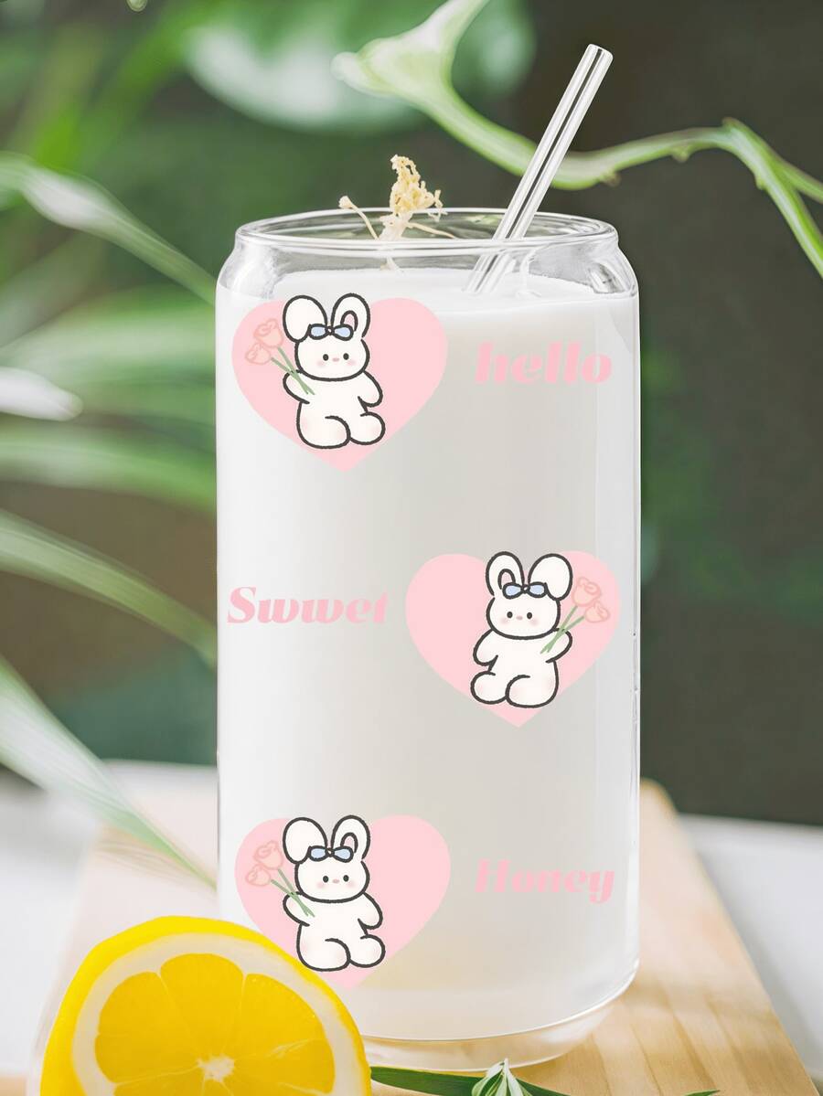 带密封竹盖和吸管的玻璃咖啡杯，圣诞节、万圣节，适合女性、家庭、办公室和学校，用于咖啡、茶、啤酒、果汁、冷热饮品、冰沙等，可重复使用，隔热，用于派对、聚会、节日、感恩节、圣诞节、万圣节、亡灵节、教师节，