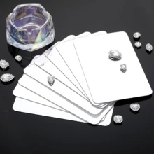 8 piezas de espejos de plástico irrompibles, láminas de espejo acrílico, espejos cuadrados mini de varios tamaños, espejos de ladrillo de vidrio, adecuados para el centro de la mesa de comedor, bodas, decoración del hogar, gabinete, decoración de espejo rectangular