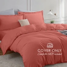 Juego De Cama De Color Sólido (2/3 Piezas), Hecho De 100% Poliéster De Alta Calidad, Suave Y Agradable Para La Piel, Transpirable Para Un Sueño De Alta Calidad Todas Las Noches, Duradero Y Resistente, Fácil De Usar Y Limpiar En La Vida Diaria. - Rosa oscuro - Ver 5